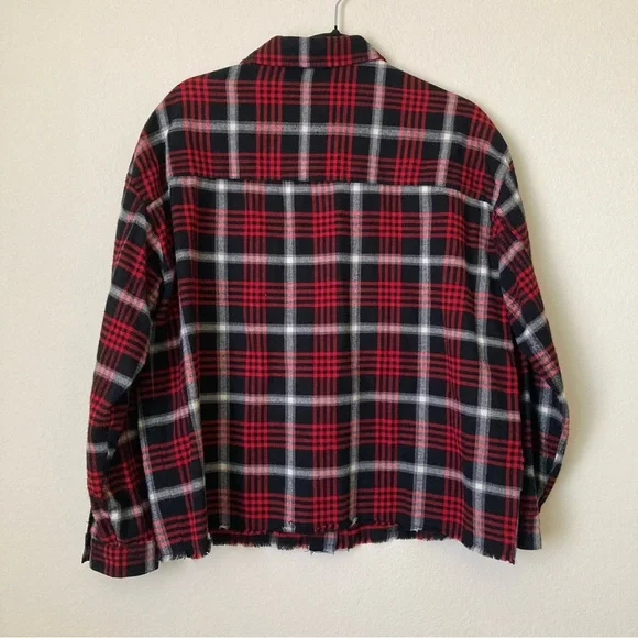 Zara Plaid Flannel Overshirt Jacket - Picture 5 of 9